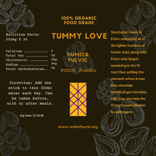 natural remedy for tummy with humic and fulvic acid powder