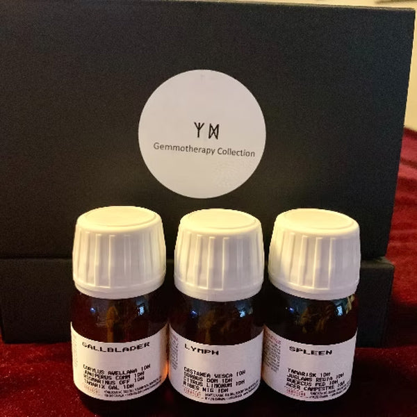 bottles of gemmotherapy remedies