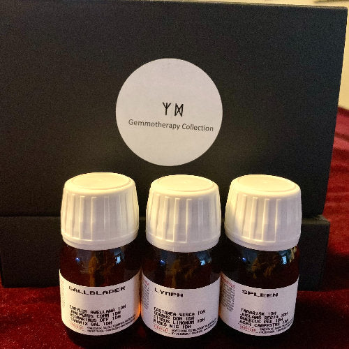 spleen gemmotherapy bottle with gallblader and lymph one