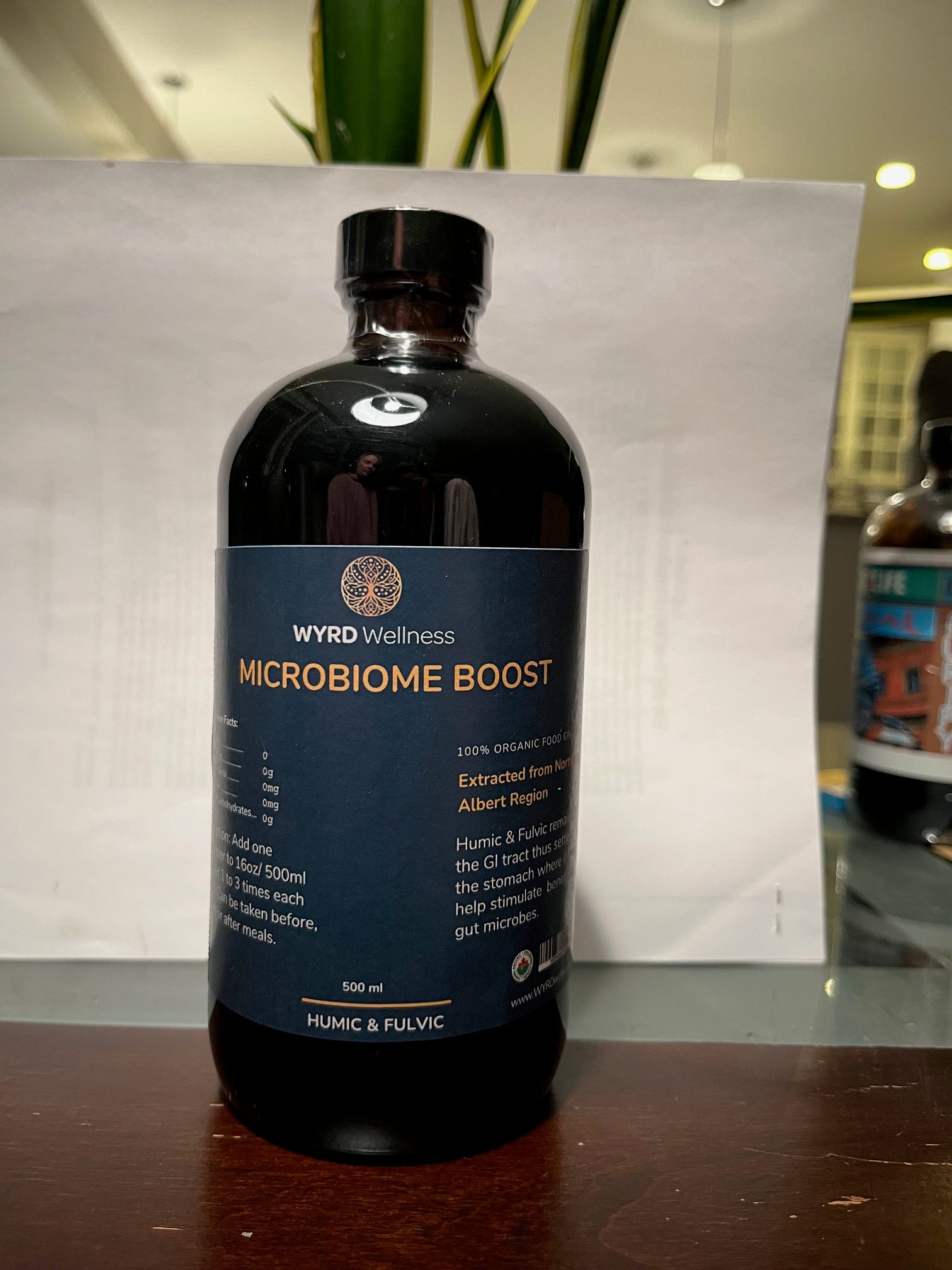microbiome boost gut health support bottle
